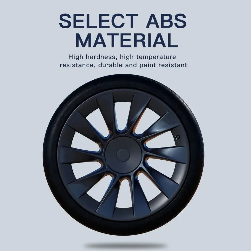 For Tesla Model Y 20Inch Hub Cap Patch Wheel Protectors Abs Hubcap Stickers Luminous Wheel Hub Cover Auto Exterior Accessories