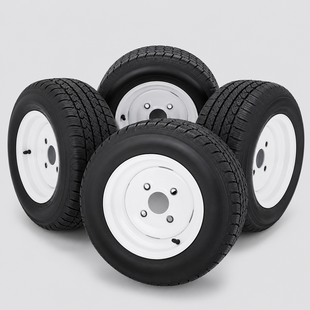 10-Inch Street Golf Cart Wheel & Tire Set
