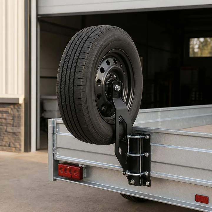 Representative trailer spare-tire carriers