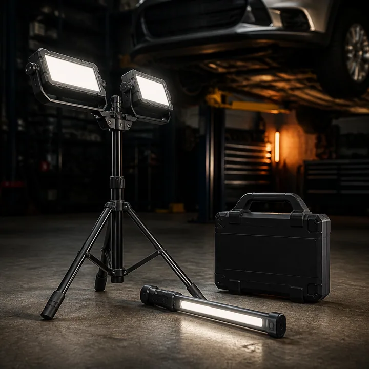 Representative garage work-light kits