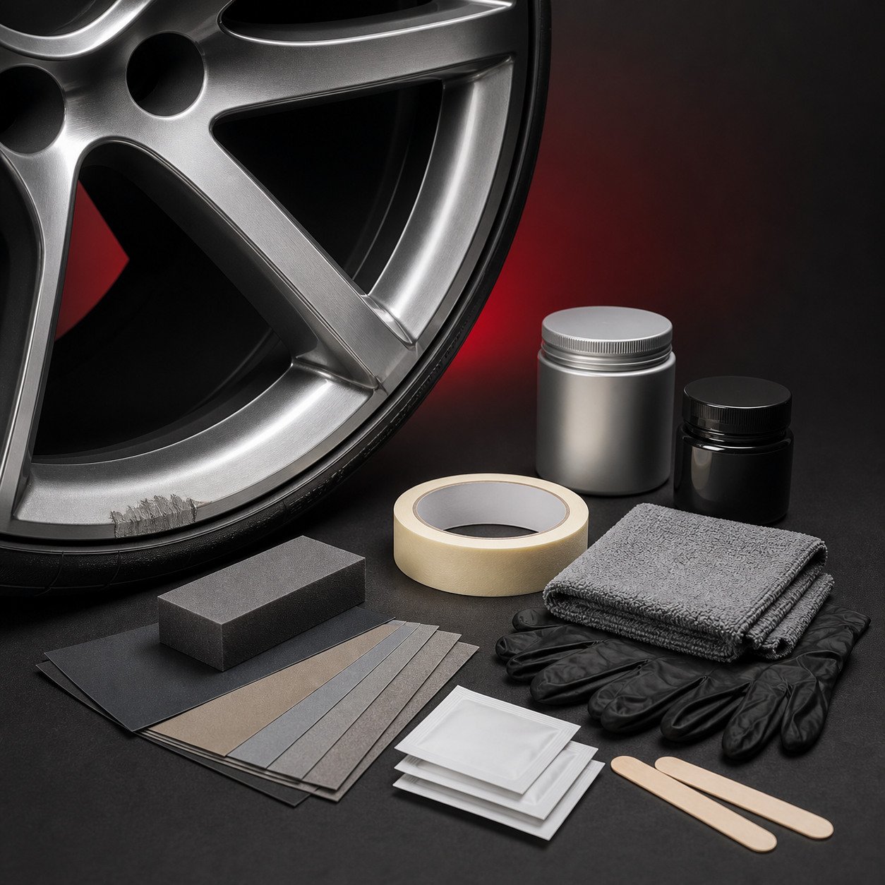 WheelElite Curb-Rash Wheel Repair Kit