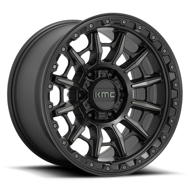 KMC Carnage 17" Satin Black w/ Gray Tint wheel