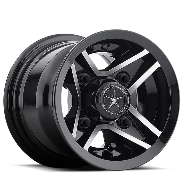 Fairway Divot Utv 8" Gloss Black Machined wheel