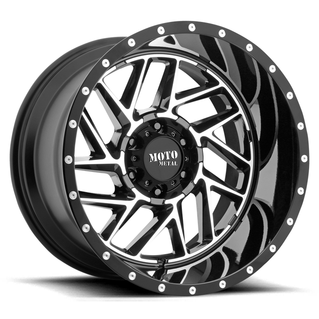 Moto Metal Breakout 20" Gloss Black Machined wheel