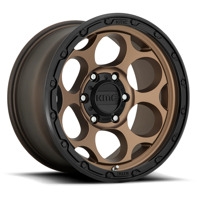 KMC Dirty Harry 17" Matte Bronze w/ Black Lip wheel