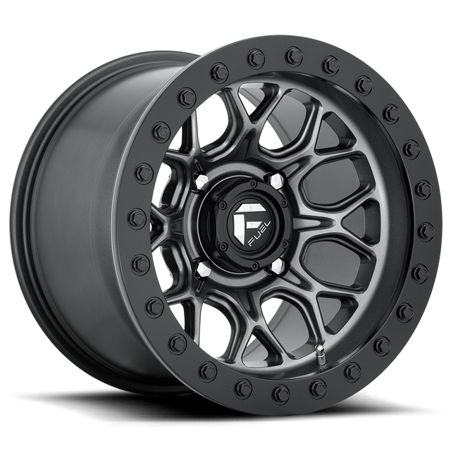 Fuel Off-Road Tech Utv Beadlock 15" Matte Gunmetal Black Bead Ring wheel
