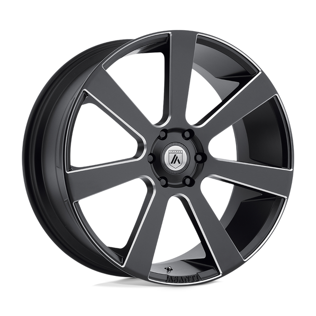 Asanti Apollo 24" Satin Black Milled wheel