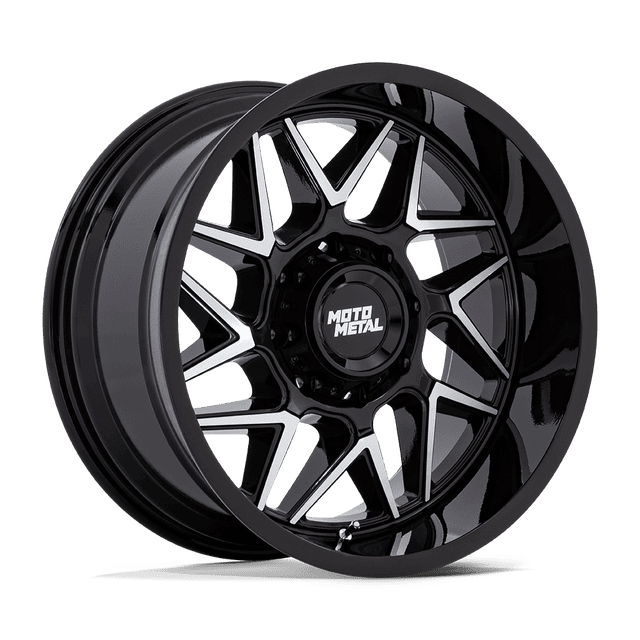 Moto Metal Turbine 20" Gloss Black Milled wheel