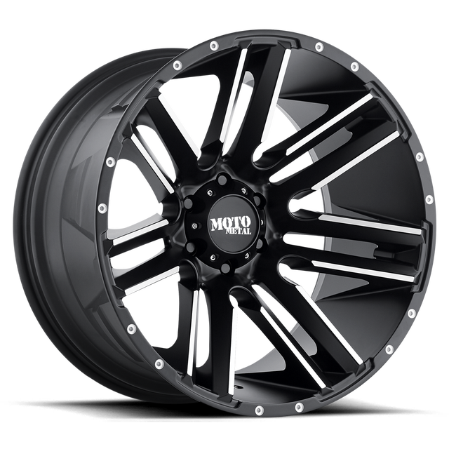 Moto Metal Razor 20" Satin Black Machined wheel