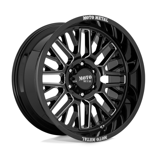 Moto Metal Warlock 22" Gloss Black Milled wheel