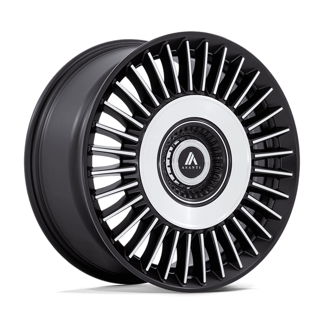 Asanti Tiara 20" Satin Black Bright Mach Face wheel