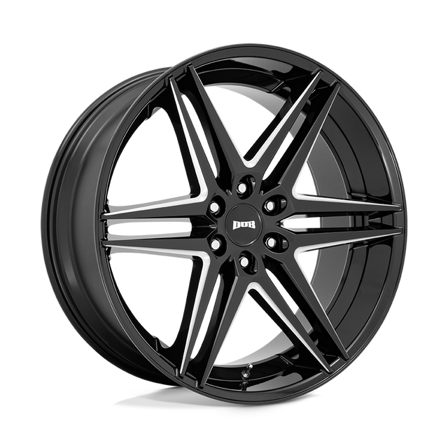 DUB Dirty Dog 24" All Glossy Black wheel