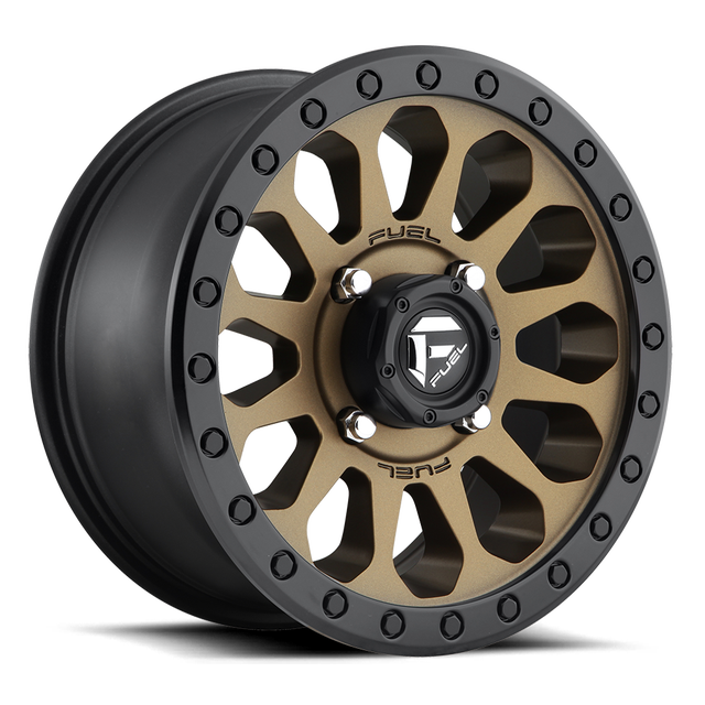 Fuel Off-Road Vector Utv 15" Matte Bronze Black Bead Ring wheel