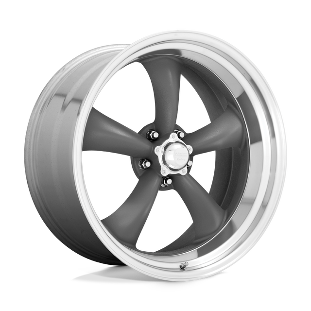 American Racing Classic Torq Thrust Ii 15" Mag Gray w/ Machined Lip wheel