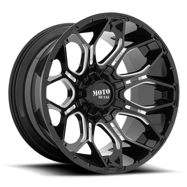 Moto Metal Sniper 20" Gloss Black Milled wheel