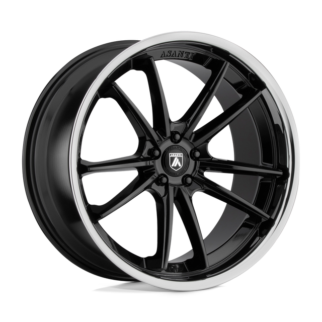Asanti Sigma 22" Gloss Black w/ Chrome Lip wheel