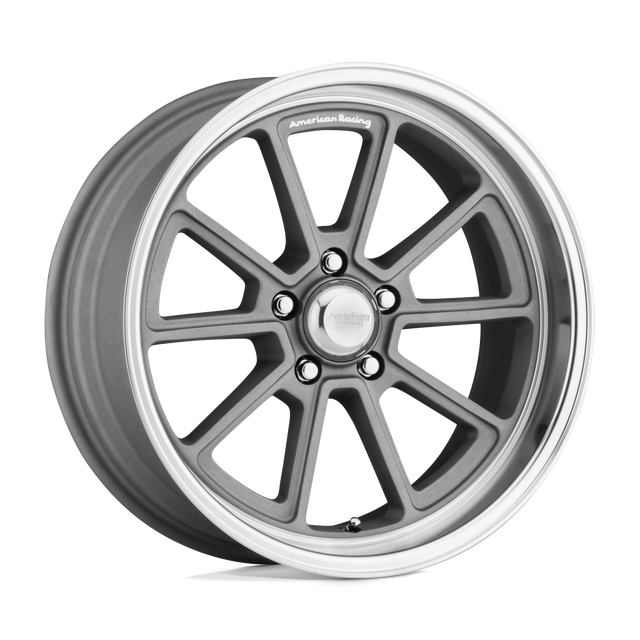 American Racing Draft 20" Vintage Silver w/ Diamond Lip wheel