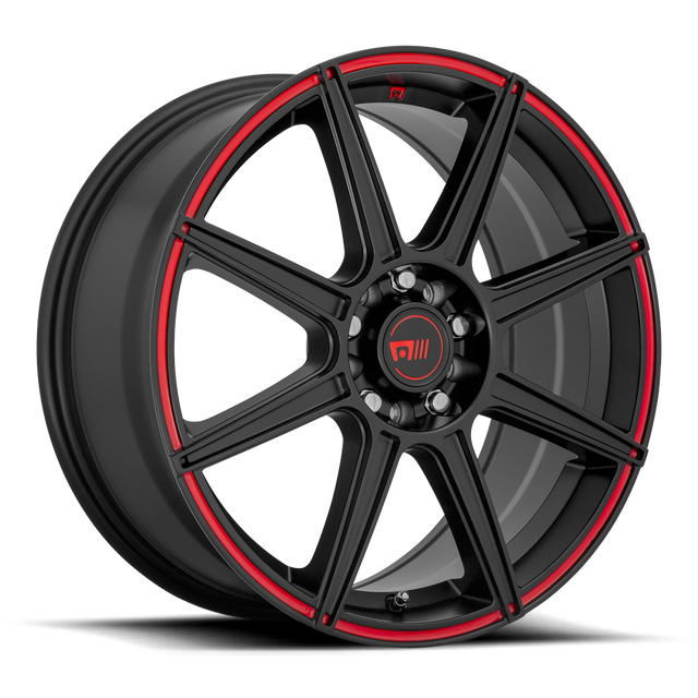 Motegi Racing CS8 18" Satin Black w/ Red Stripe wheel