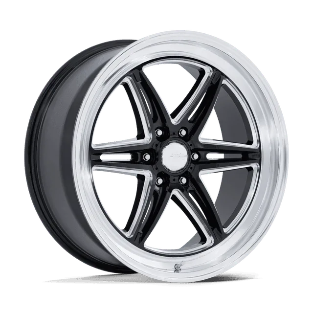 American Groove 6 Drag AR953BE17106338 - 17x10 / +38mm / 6X135 / Gloss Black Milled W/ Dc Lip