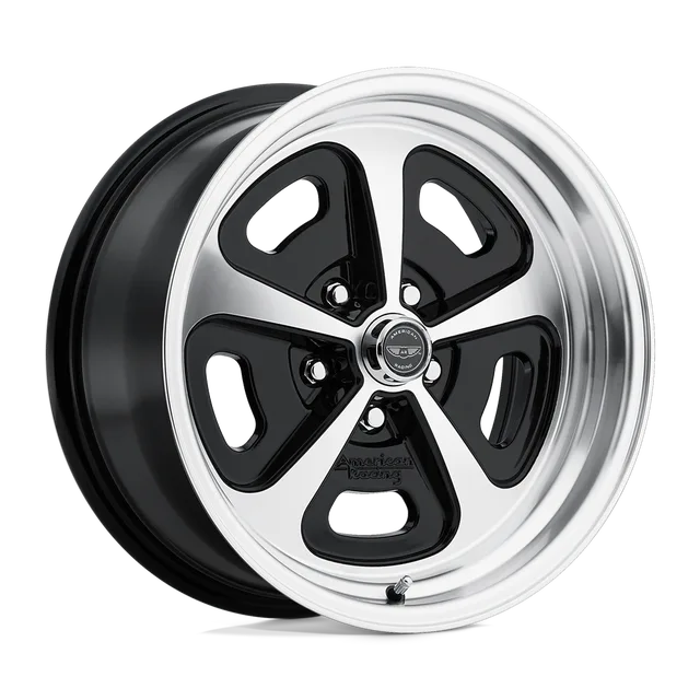 American 500 Mono Cast VN50158034500 - 15x8 / +0mm / 5X120.65 / Gloss Black Machined