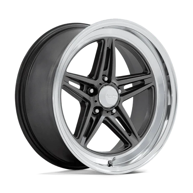 American Groove VN514AD18105012 - 18x10 / +12mm / 5X127 / Anthracite W/ Diamond Cut Lip