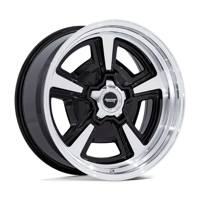 American Marauder VN517BD18903406 - 18x9 / +6mm / 5X120.65 / Gloss Black Mch W/ Dia-cut Lip