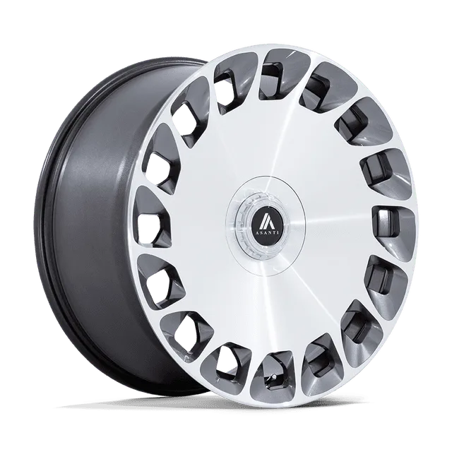 Asanti Aristocrat AB045AD22050015 - 22x10.5 / +15mm / blank / Gloss Platinum Bright Mach Fc