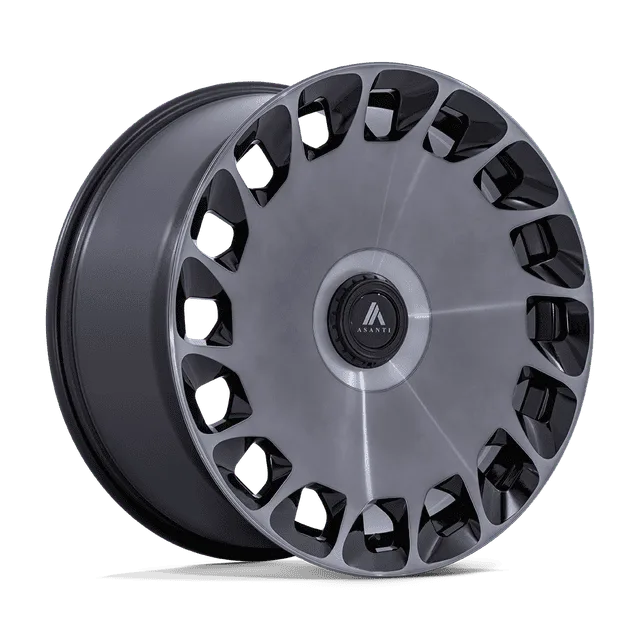 Asanti Aristocrat AB045BT20050018 - 20x10.5 / +18mm / blank / Gloss Black Machined Fc W/ Ddt