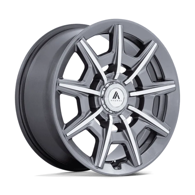 Asanti Esquire AB041AD20902245 - 20x9 / +45mm / 5X108/5X112 / Gloss Anthracite Bright Mach