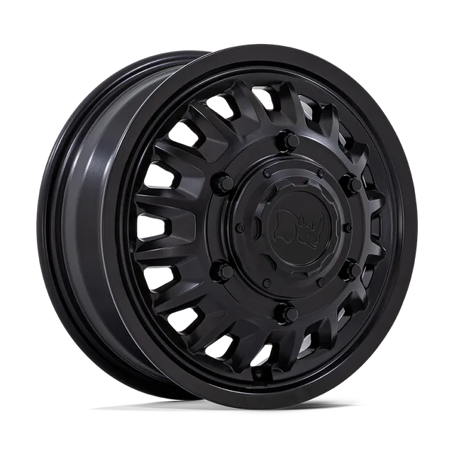 Black Aliso Dually BR019MX16606B110 - 16x6 / +110mm / 6X205 / Matte Black
