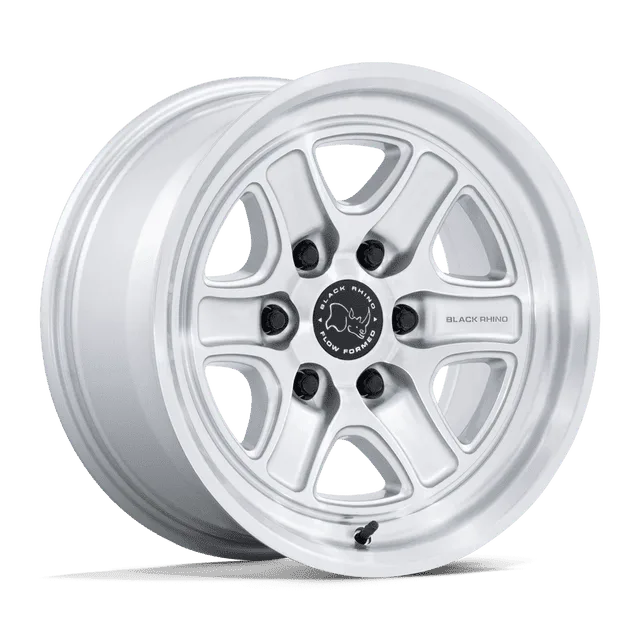 Black Echo BR032SD17856825 - 17x8.5 / +25mm / 6X139.7 / Gloss Silver W/ Machined Face