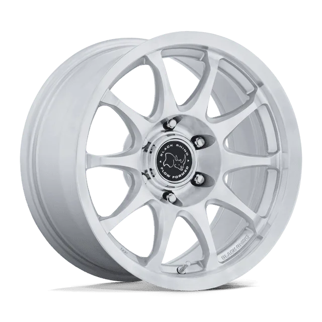 Black Ronin BR038SD17856425 - 17x8.5 / +25mm / 6X114.3 / Gloss Silver W/ Machined Face