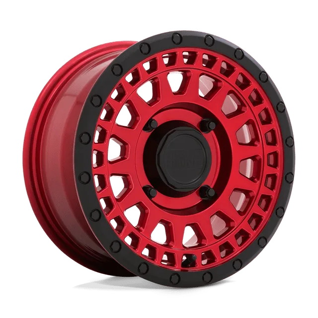 Black Parker Utv 1570PKR364110R82 - 15x7 / +36mm / 4X110 / Candy Red W/ Black Lip