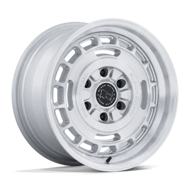 Black Vagabond BR600SD17856825 - 17x8.5 / +25mm / 6X139.7 / Gloss Silver W/ Machined Face