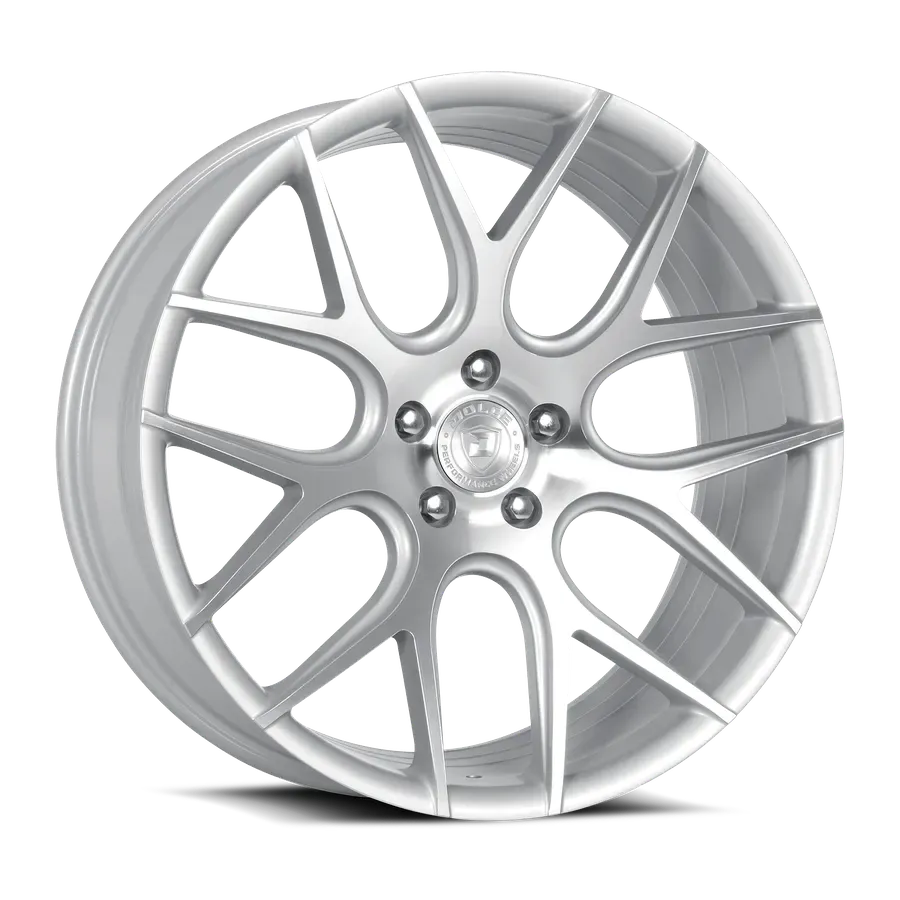 Dolce Wheels Monza Gloss Silver Machine Face alternate view 2 of 3