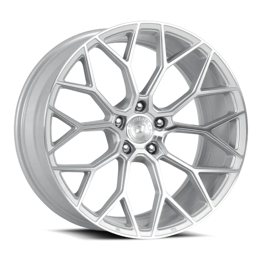 Dolce Wheels Pista Gloss Silver Machine Face alternate view 2 of 3