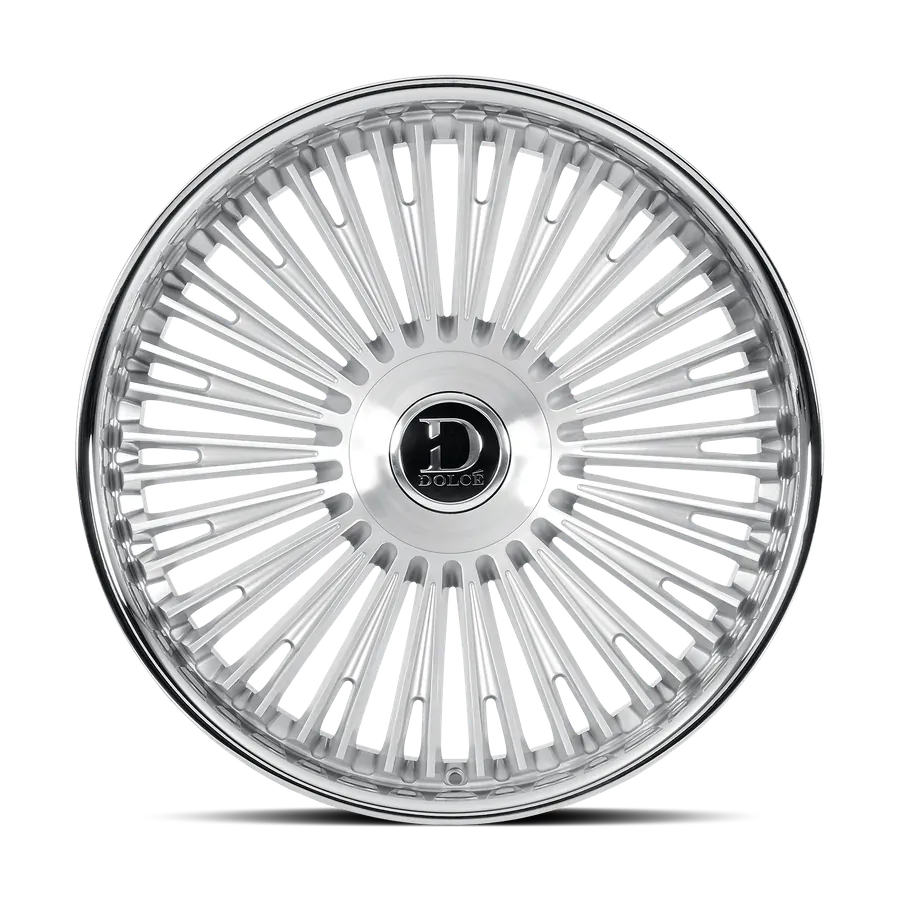 Dolce Wheels Razzo Brushed Silver Stainless Lip wheel