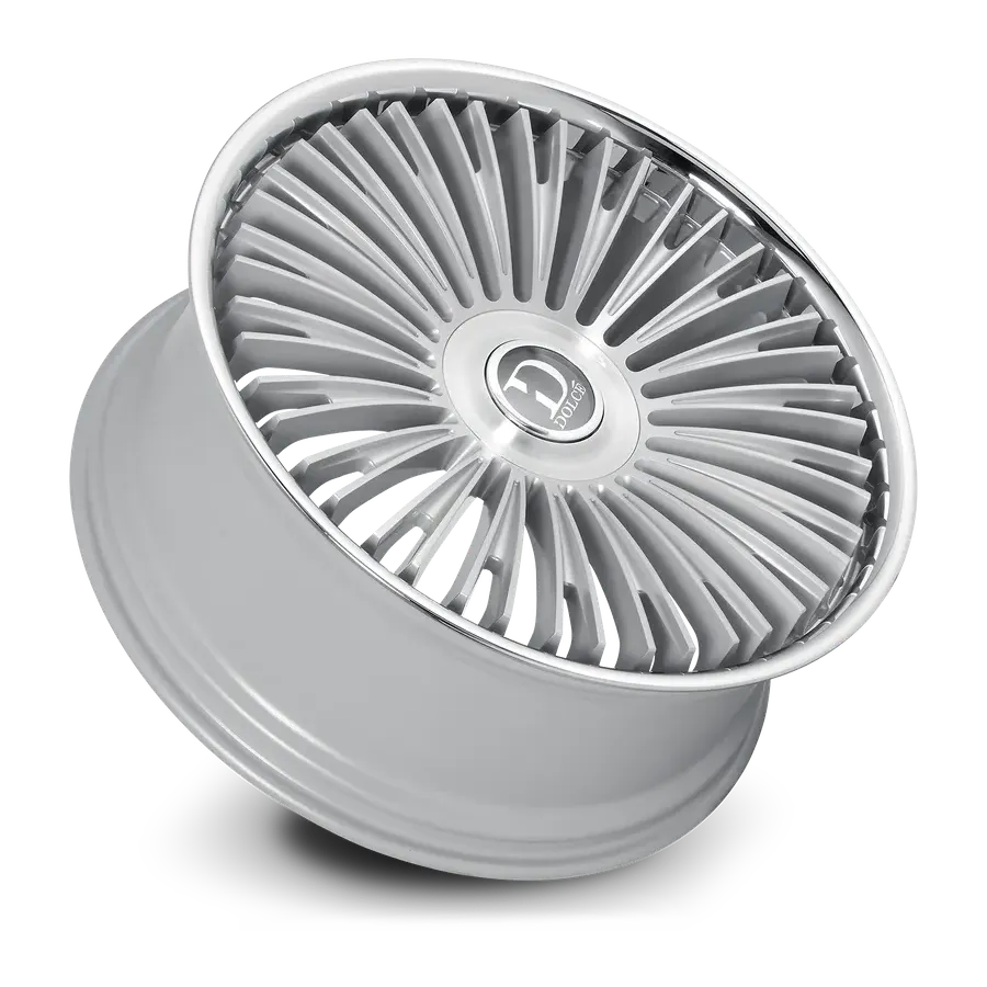Dolce Wheels Razzo Brushed Silver Stainless Lip alternate view 3 of 3
