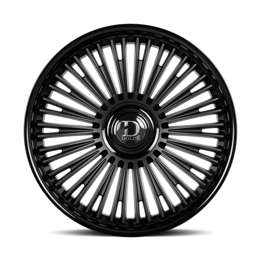 Dolce Wheels Razzo Gloss Black Lip | Matte Black Face wheel