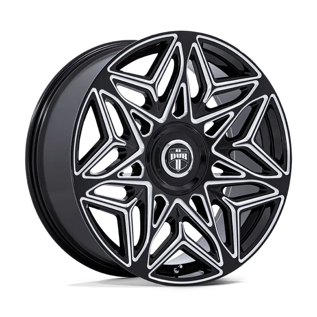Dub Anomaly DC274BE22902038 - 22x9 / +38mm / 5X115/5X120 / Gloss Black Milled