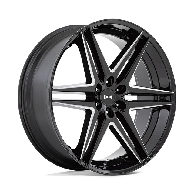 Dub Dirty Dog S267260084+25 - 26x10 / +25mm / 6X139.7 / Glossy Black Milled