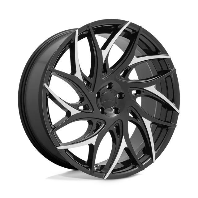 Dub G.o.a.t. S259260073+10 - 26x10 / +10mm / 5X127 / Gloss Black W/ Machined Spokes