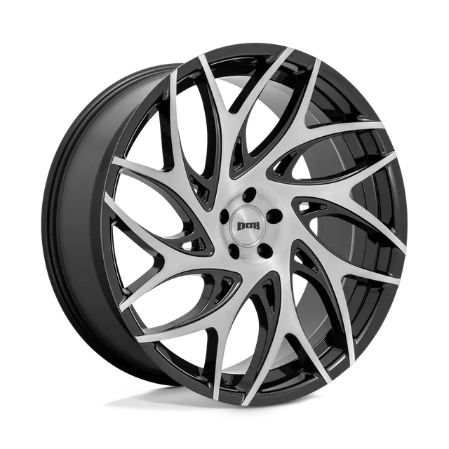 Dub G.o.a.t. S260260089+30 - 26x10 / +30mm / 6X135 / Brush Face Gblk Drk Tint Spoke