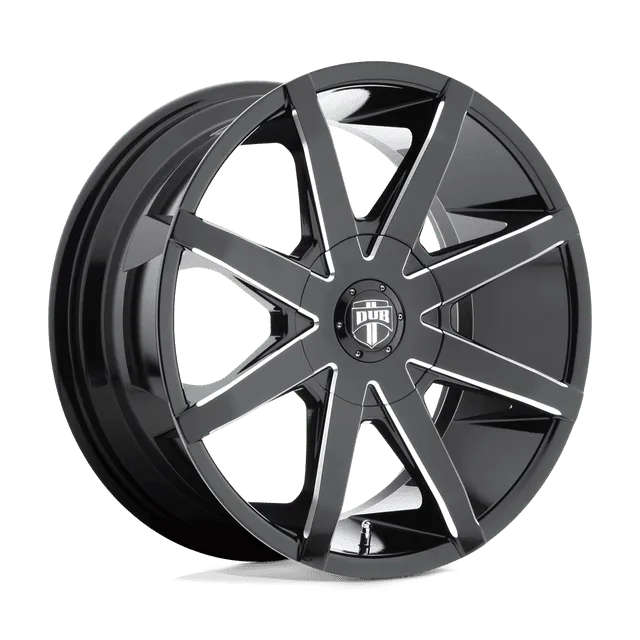 Dub Push S109208506+10 - 20x8.5 / +10mm / 5X115/5X120.65 / Gloss Black Milled