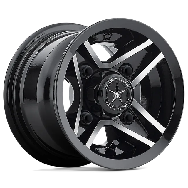 Fairway Divot Utv FA-127-M - 8x7 / +0mm / 4X101.6 / Gloss Black Machined