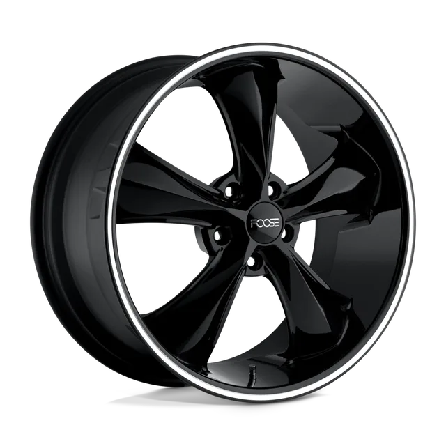 Foose Legend F10418806145 - 18x8 / +1mm / 5X120.65 / Gloss Black Milled