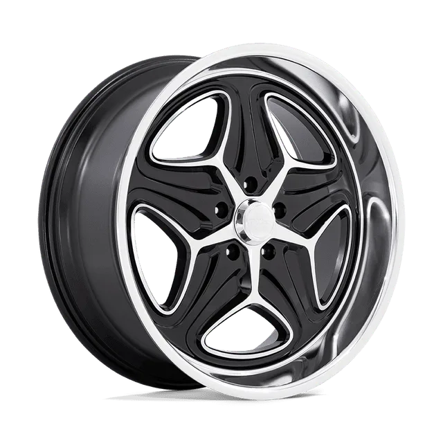 Foose Merlot F17122906155 - 22x9 / +15mm / 5X120.65 / Gloss Black Machined