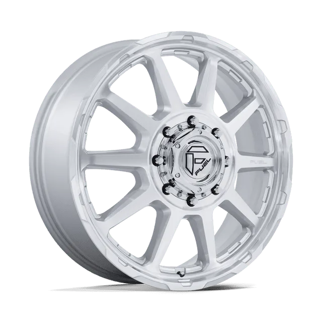Fuel Circuit Dually D912208293 - 20x8.25 / +105mm / 8X210 / Gloss Silver W/ Machined Face