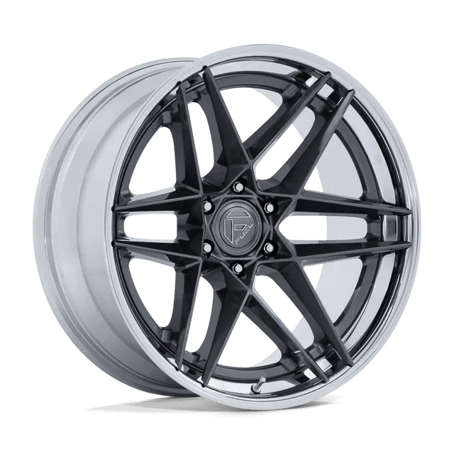 Fuel Flight FC408AP22106318N - 22x10 / -18mm / 6X135 / Gloss Gunmetal W/ Chrome Lip