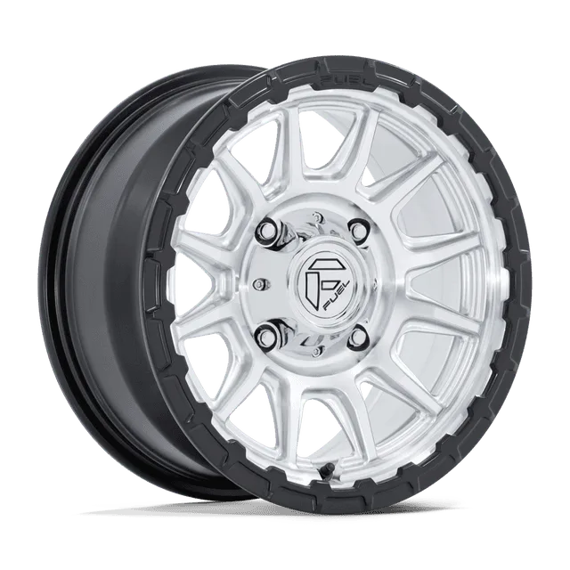 Fuel Piston Utv FV866MB15701210 - 15x7 / +10mm / 5X114.3 / Matte Black W/ Gloss Black Lip